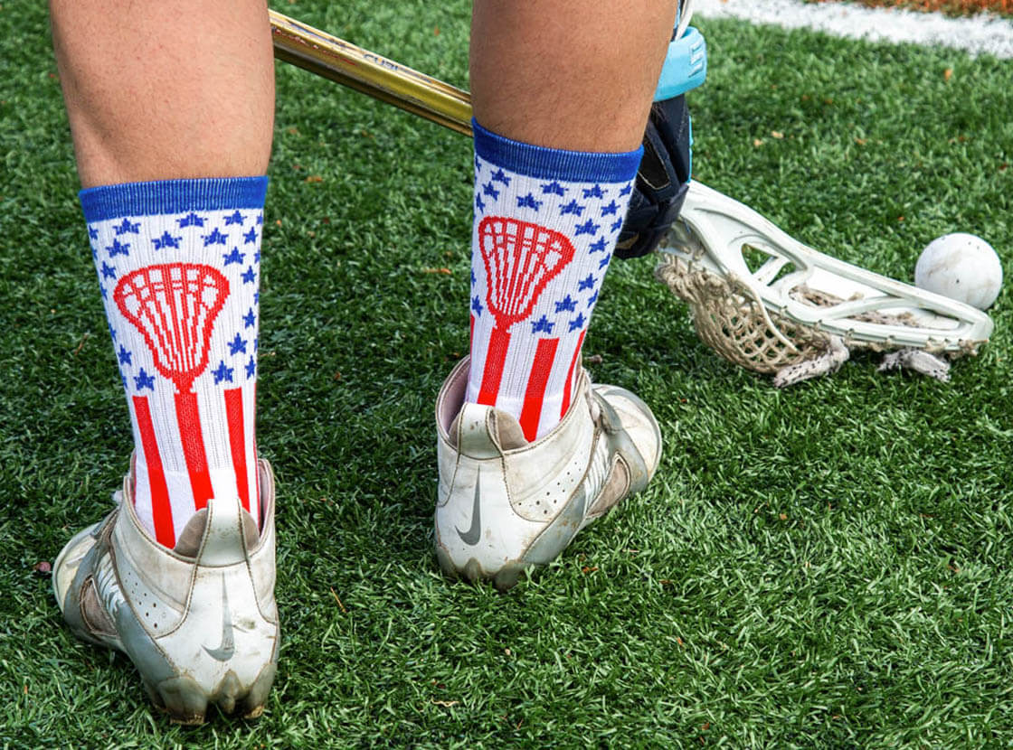 Shop Our Patriotic Lacrosse Socks